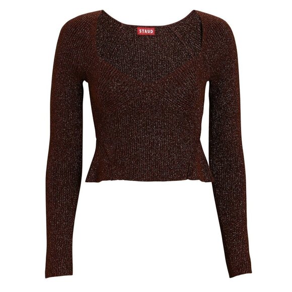 💕STAUD💕 Cerro Top ~ Brown Small S NWT - Picture 12 of 16